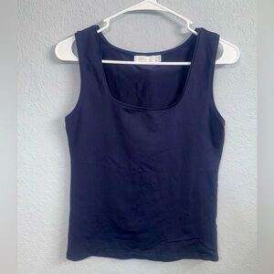 Zara Blue Fitted Tank Top